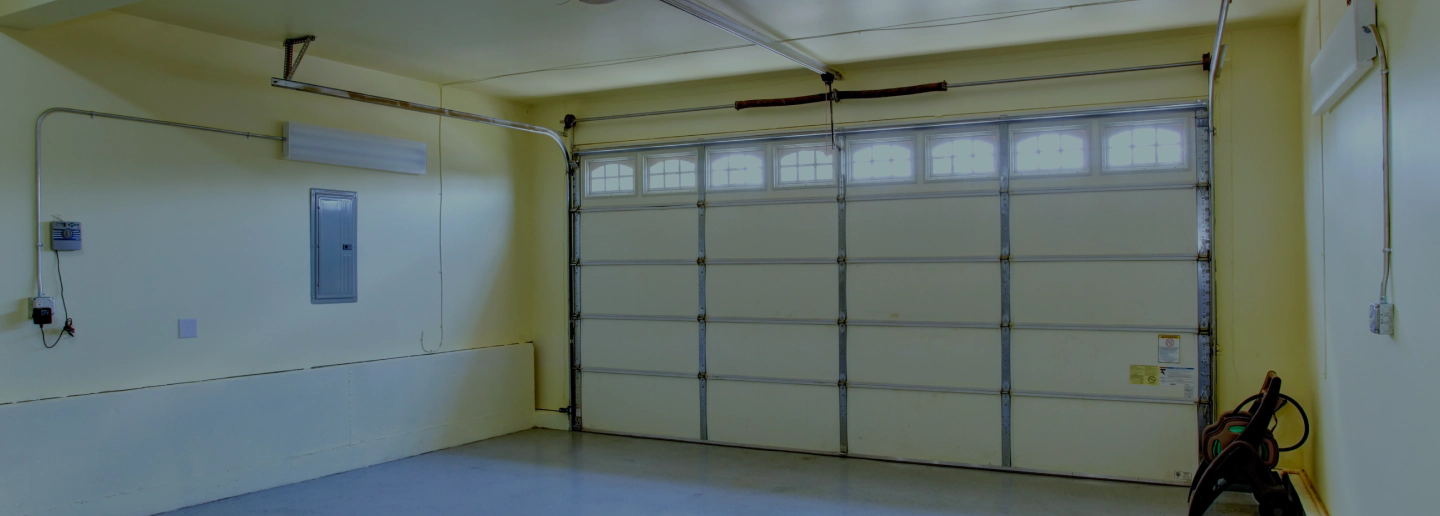 finished installation of new garage door